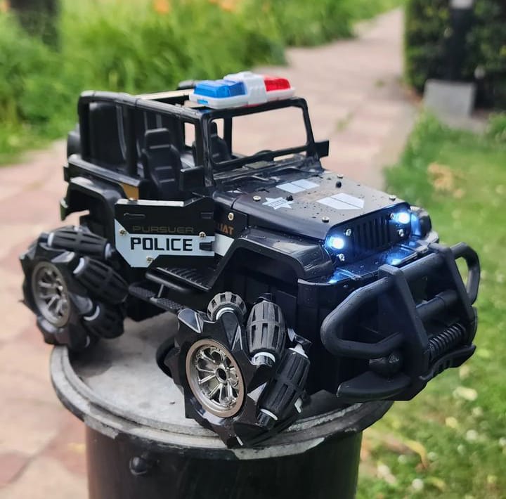 Remote Control Rock Climbing Police Jeep