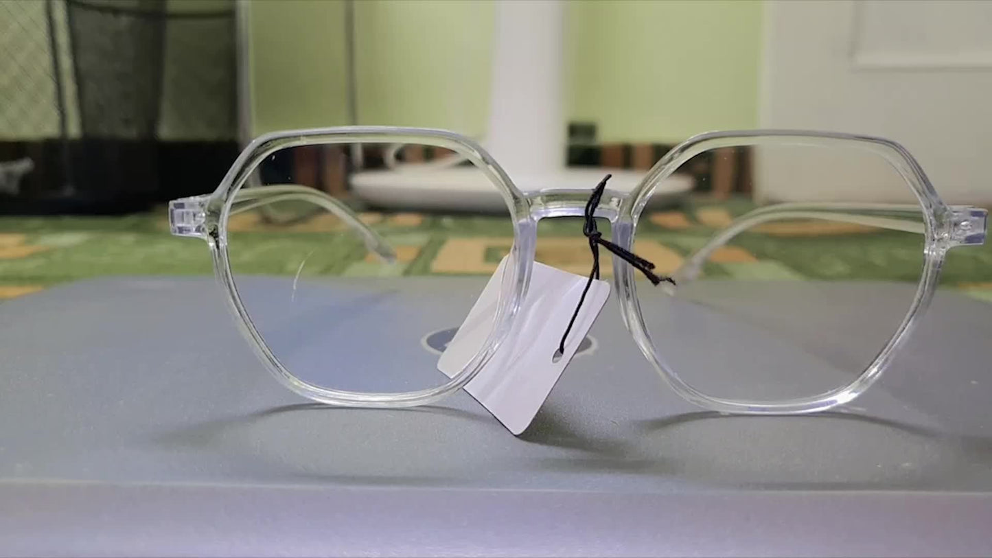 Transparent Lightweight  UV Eyeglasses